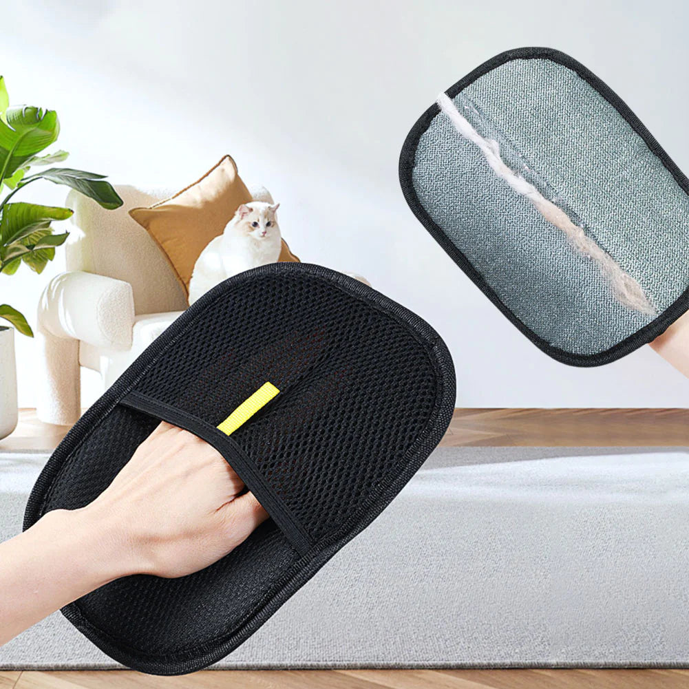 Pet Hair Remover Glove – Dual-Sided Deshedding Mitt for Dogs, Cats & Rabbits