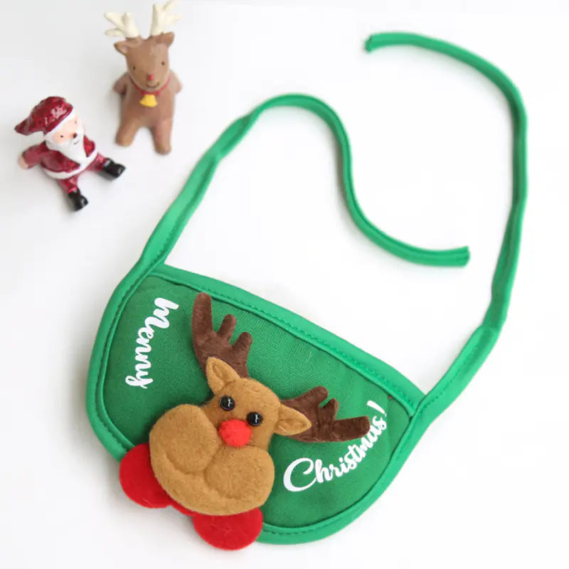 Pet Christmas Hat and Bib for Dogs and Cats